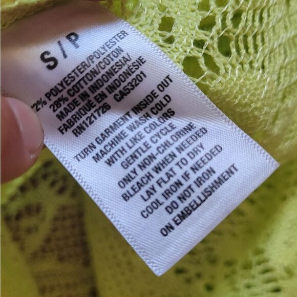 Aeropostale Summer Yellow Overshirt Small - Picture 4 of 5